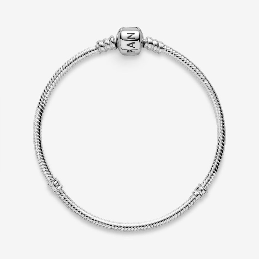Pandora Moments Snake Chain Bracelet Sterling Silver 7.0-7.1 IN